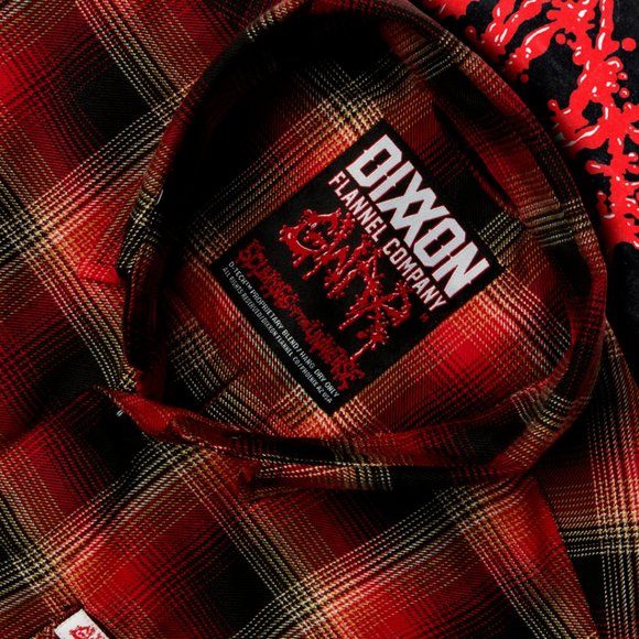 DIXXON Flannel GWAR Collab Limited Edition Men's Flannel Shirt L Tall LT - Picture 4 of 11
